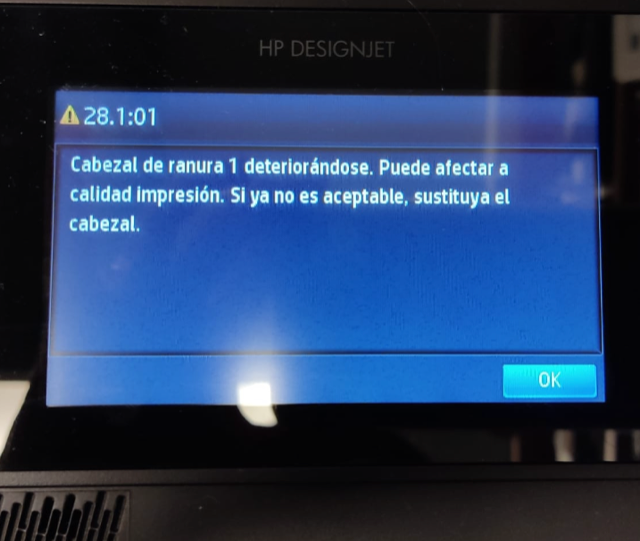 HP DesingJet T930 error 28_1_01 solucion