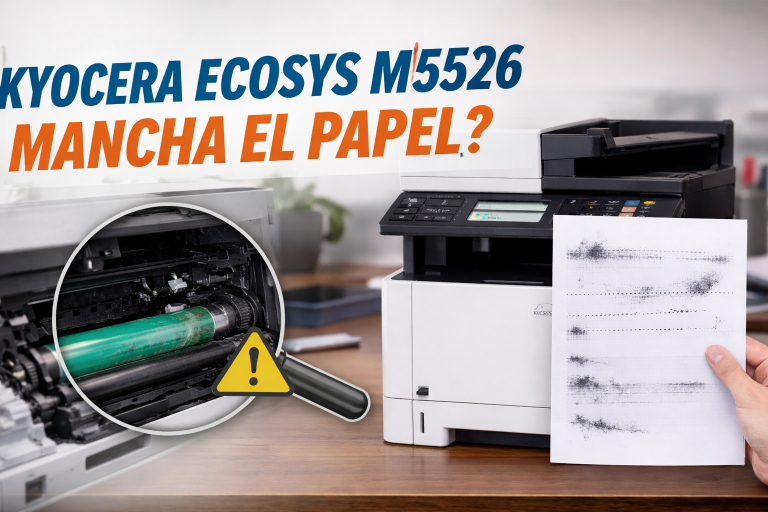 kyocera ecosys manchas el papel